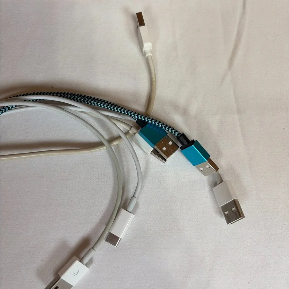 10 Assorted USB to Lightning Cables USB Cable